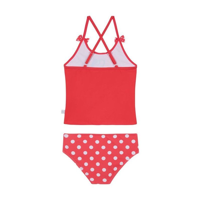 Traje de Baño Niña Tankini Disney Minnie Rojo-2