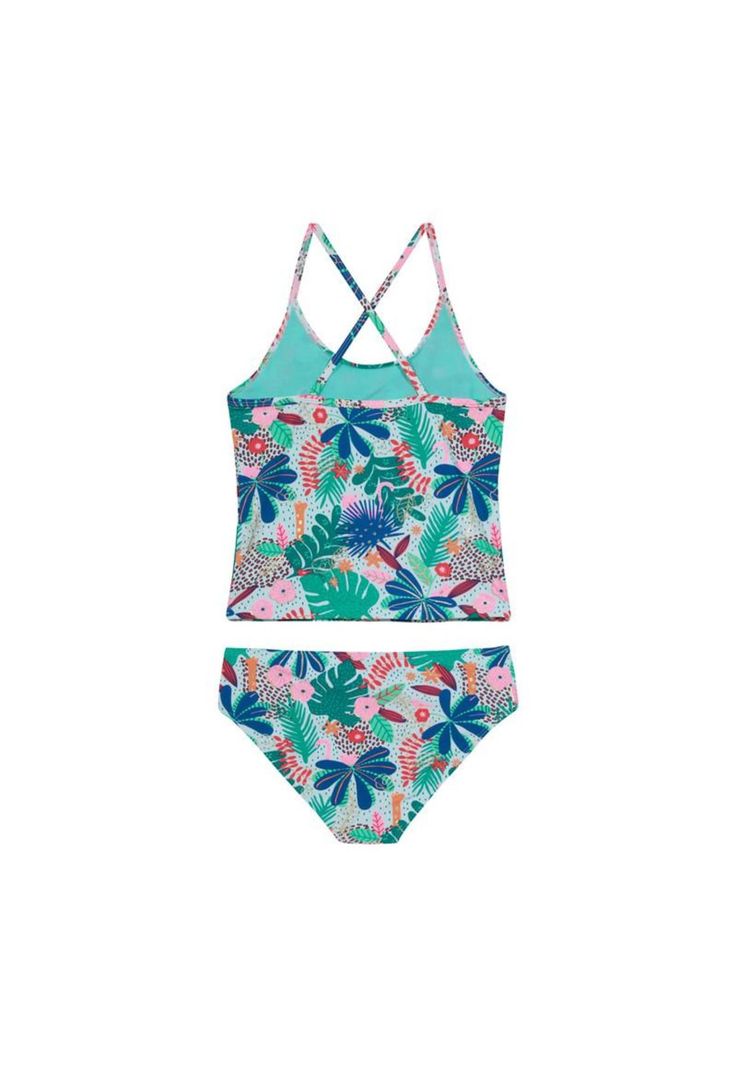 Traje de Baño Niña Tankini UV30 Blanco H2O Wear-1