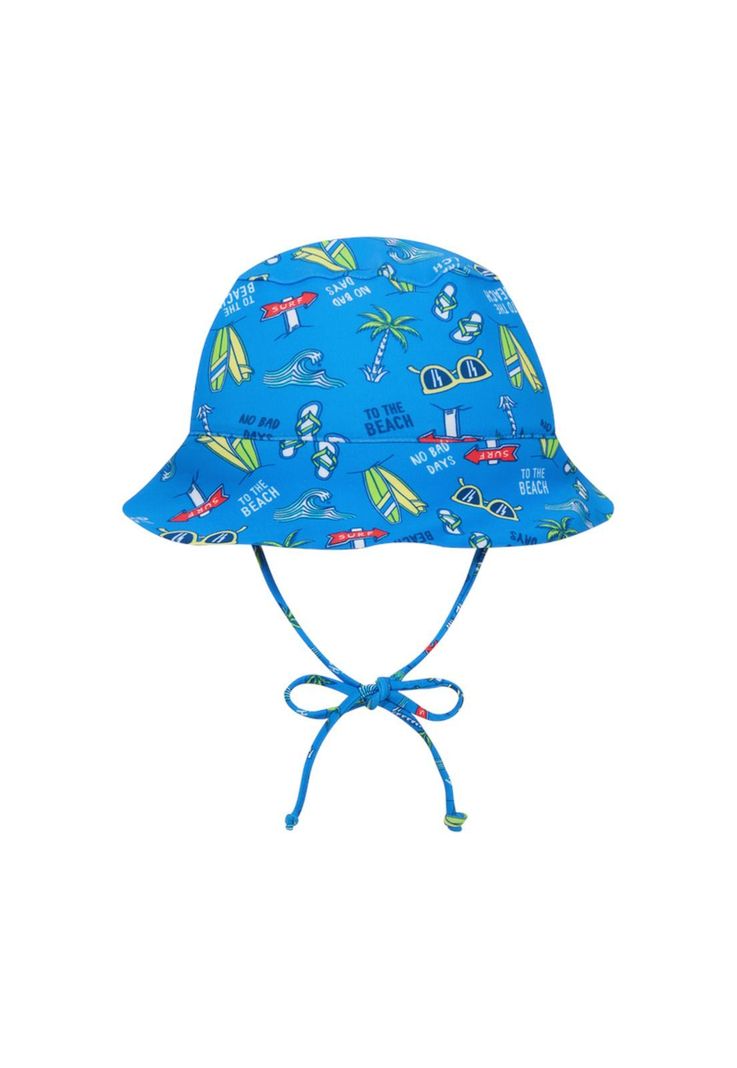 Gorro UV 50+ para Bebe Niño Celeste-0