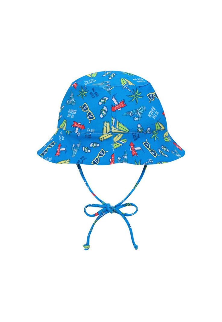 Gorro UV 50+ para Bebe Niño Celeste-1