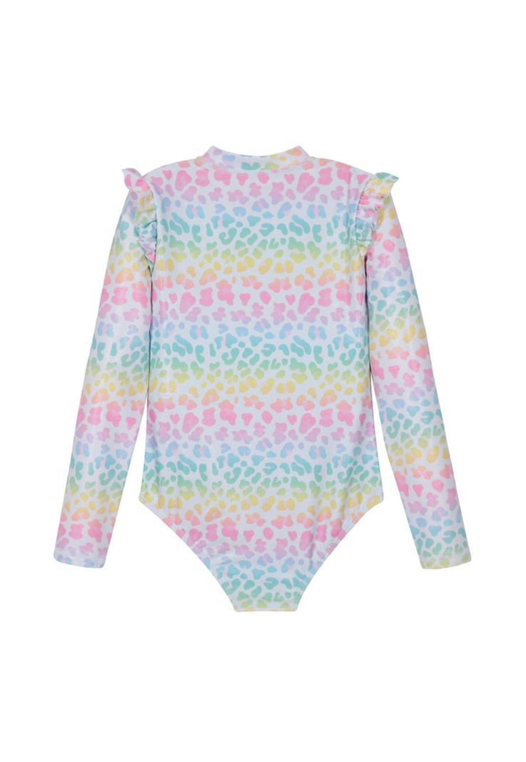 Traje de Baño Niña Manga Larga UV30 + Cierre H2O Wear-1