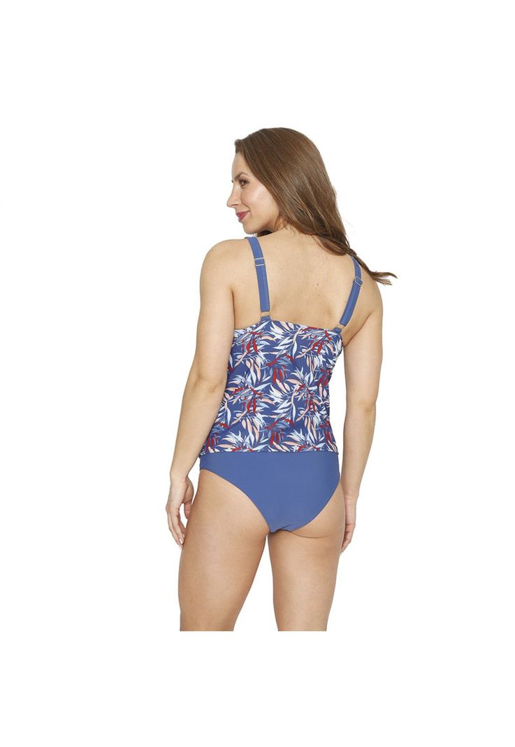 Traje de Baño Tankini Mujer Control H2O Wear Halter Azul-2