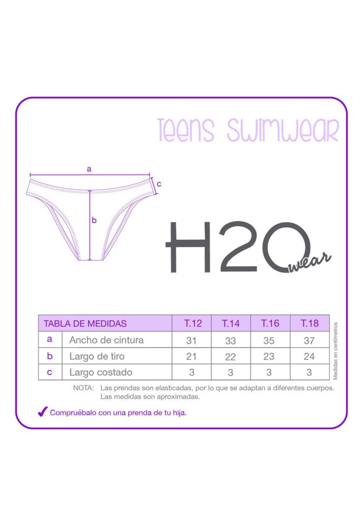 Traje de Baño Teens Niña Bikini UV30 H2O Wear Brillante-4