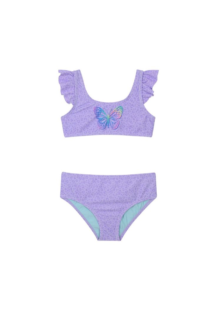 Traje de Bano Nina Bikini Vuelos UV50 H2O Wear Lila 4