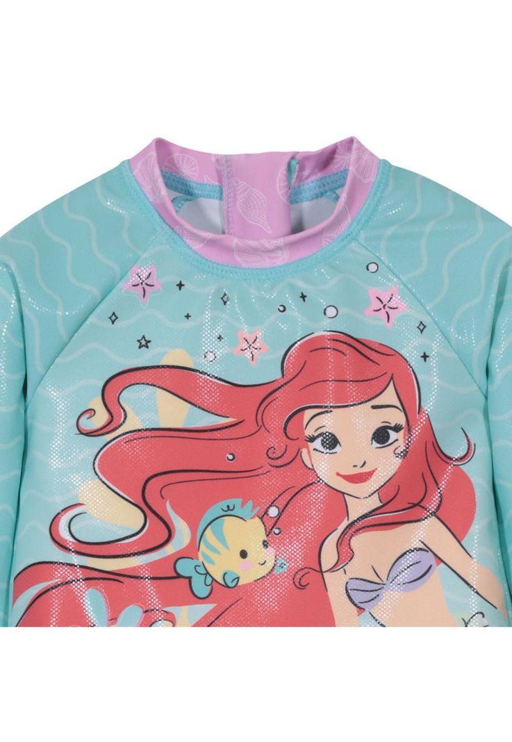 Traje de Baño Bebe Niña Set UV50+ Manga larga Princesas-2