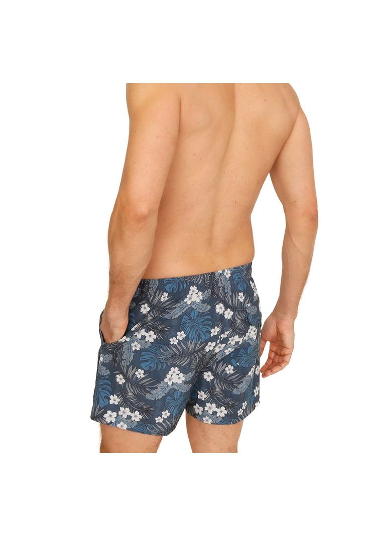 Traje de Baño Hombre Short California Flores H2O Wear-3