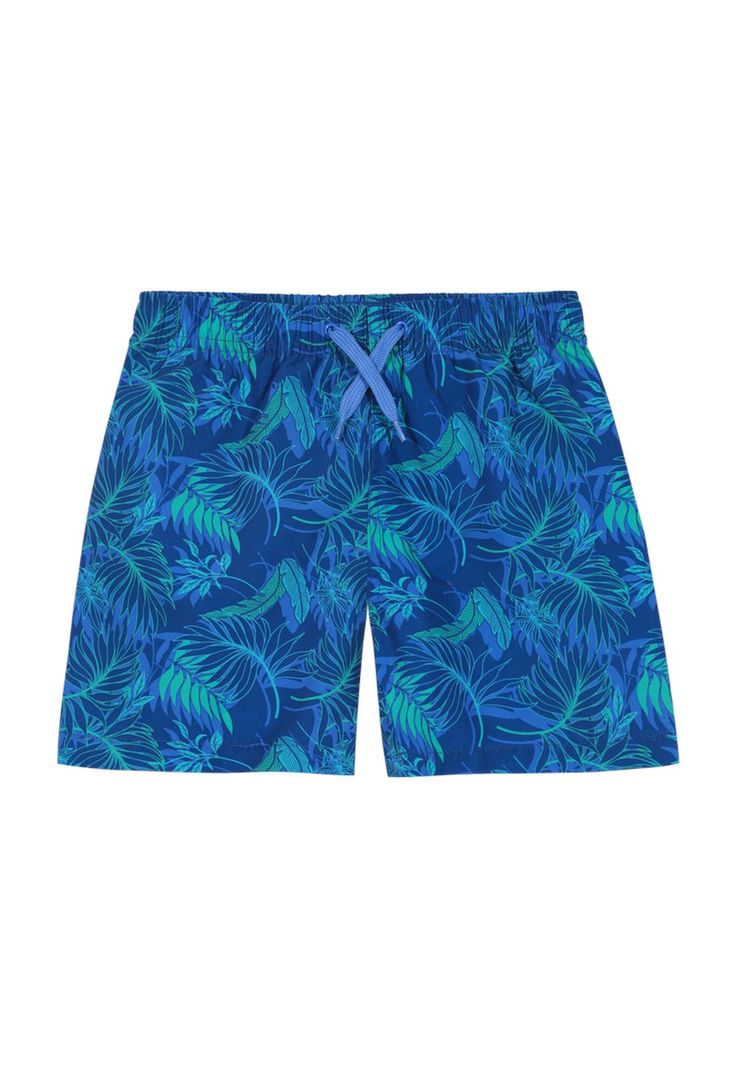 Traje de Baño Short Niño H2O Wear Azul Estampado-0