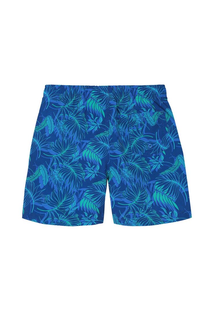 Traje de Baño Short Niño H2O Wear Azul Estampado-1