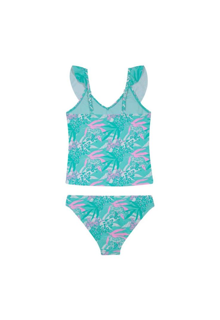 Traje de Baño Niña Teens Tankini UV30+ en V H2O Wear-1