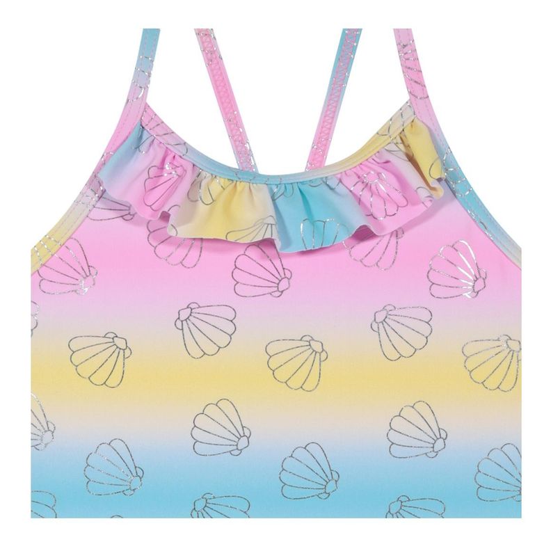 Traje de Baño Niña Entero UV30+ H2O Wear Turquesa-3