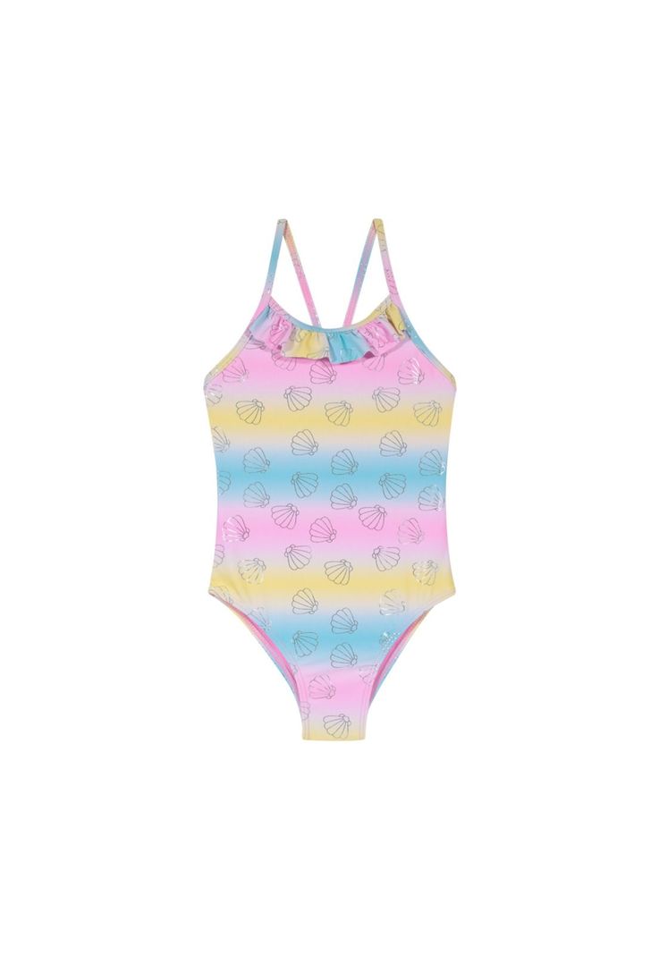 Traje de Baño Niña Entero UV30+ H2O Wear Turquesa-0