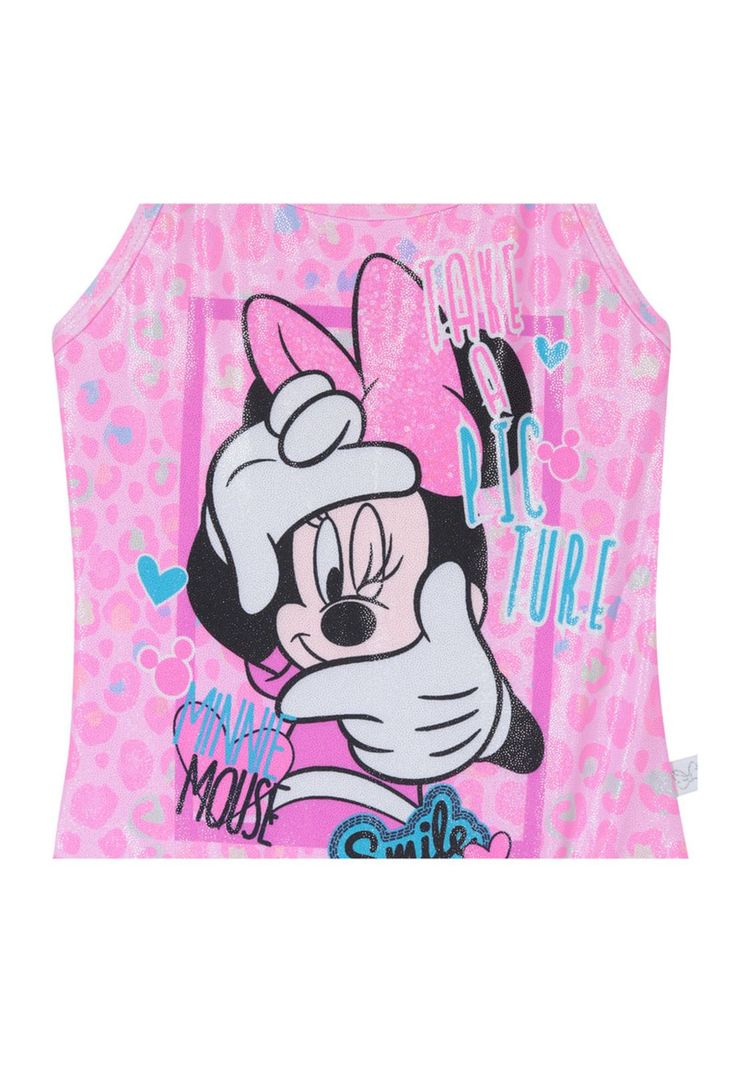 Traje de Baño Entero Niña Disney Minnie Rosado-2