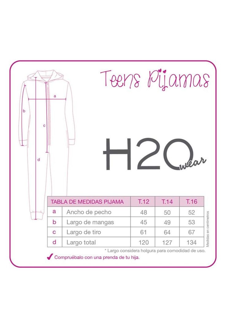 Pijama Teens Niña Polar Entero H2O Wear Gris-2