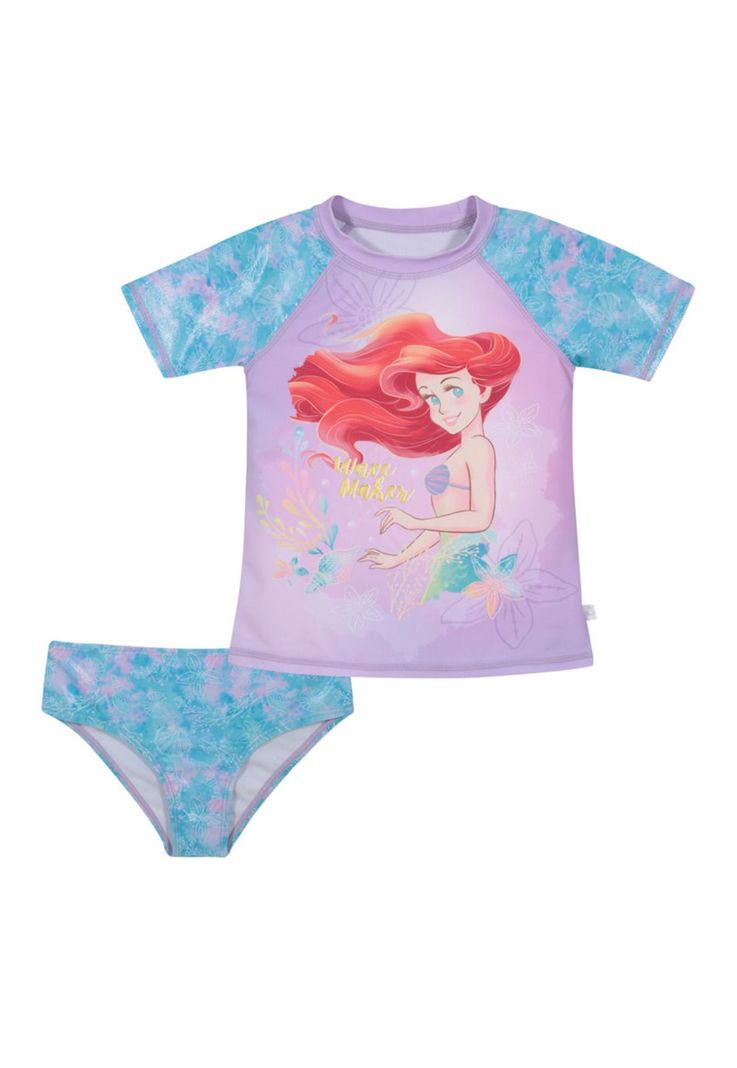 Traje de Baño Niña Set UV50+ Princesas Disney-0