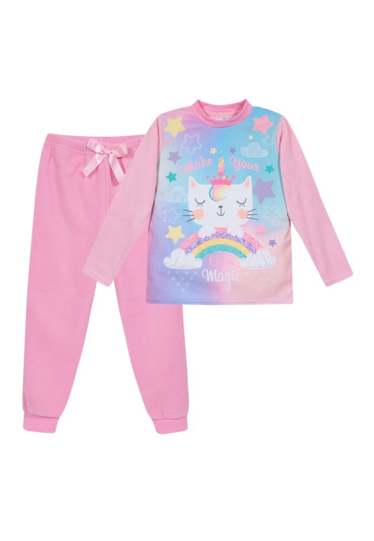 Pijama Niña Polar Your Own Magic Rosado H2O Wear-0