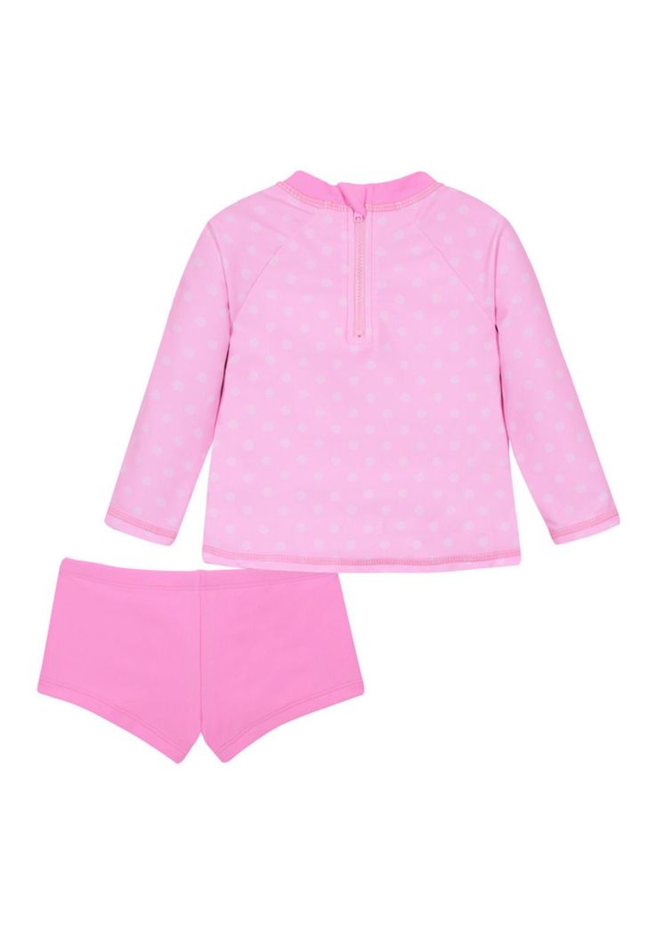 Traje de Baño Bebe Niña Set UV50+ Manga Larga Minnie-1