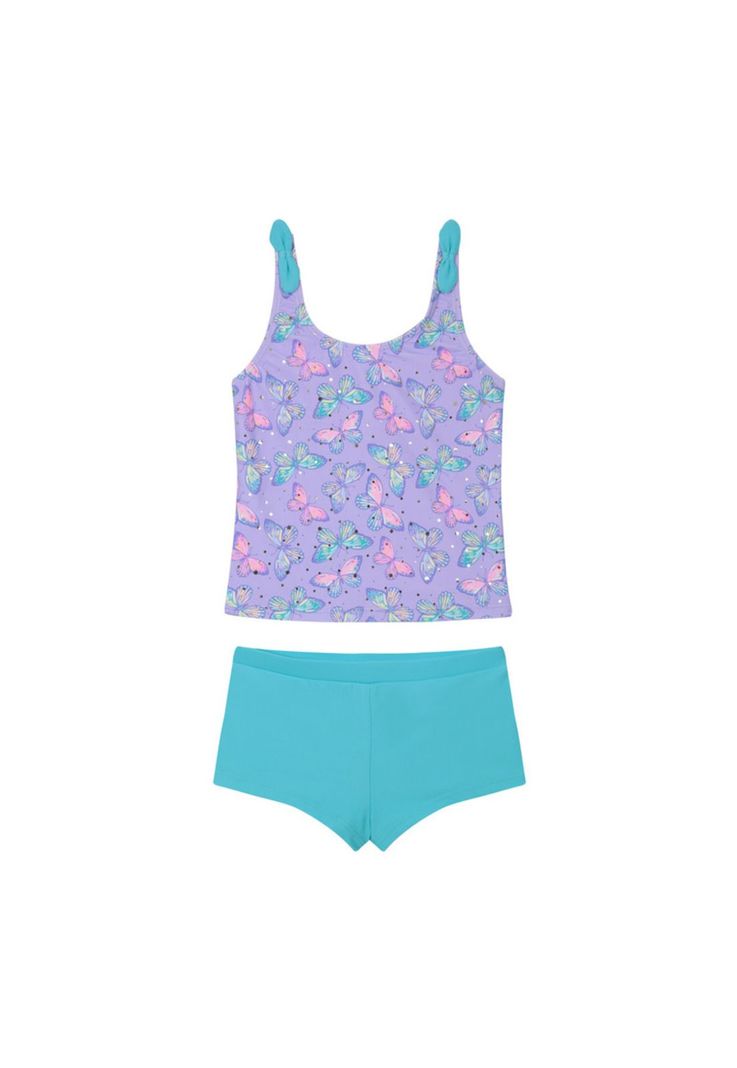 Traje de Bano Nina Tankini UV50 H2o Wear Lila 4