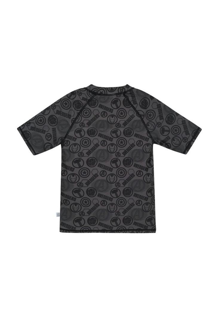 Polera Niño UV50+ Disney Avengers Gris M/Corta-1