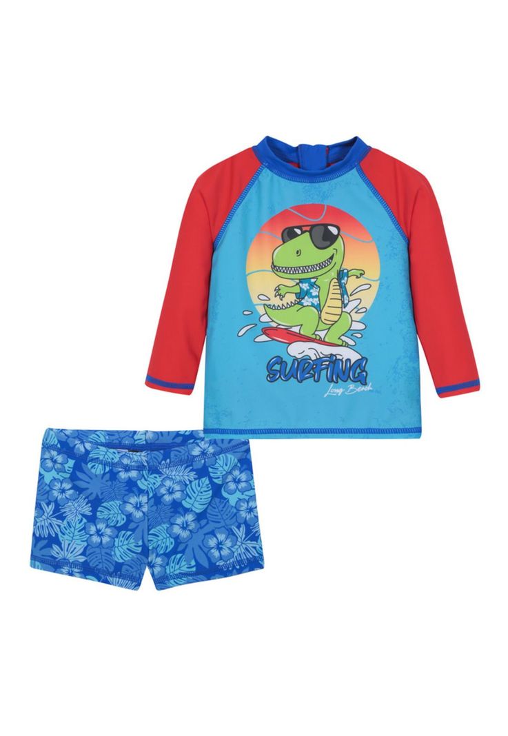 Traje Baño Bebe Set UV50 + Manga Larga H2O Wear-0