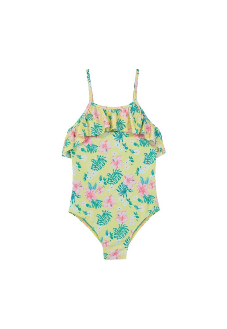 Niña Traje de Baño Estampado H2O Wear UV+30  Amarillo-0