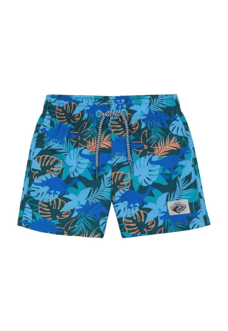 Traje de Bano Bebe Nino Short Est. Tropical H2O Wear Azul 9 A 12 Meses
