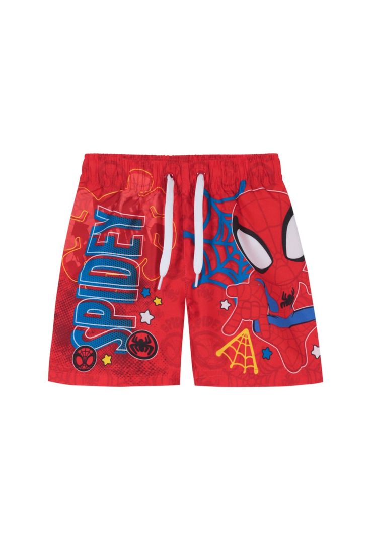 Traje de Baño Bebe Niño Short Disney Spidey Rojo-0