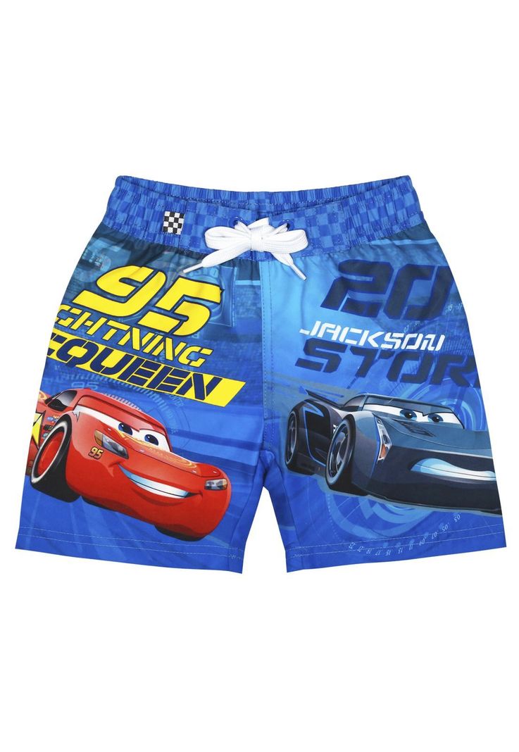 Traje de Baño Bebé Niño Short Disney Cars Turquesa-0