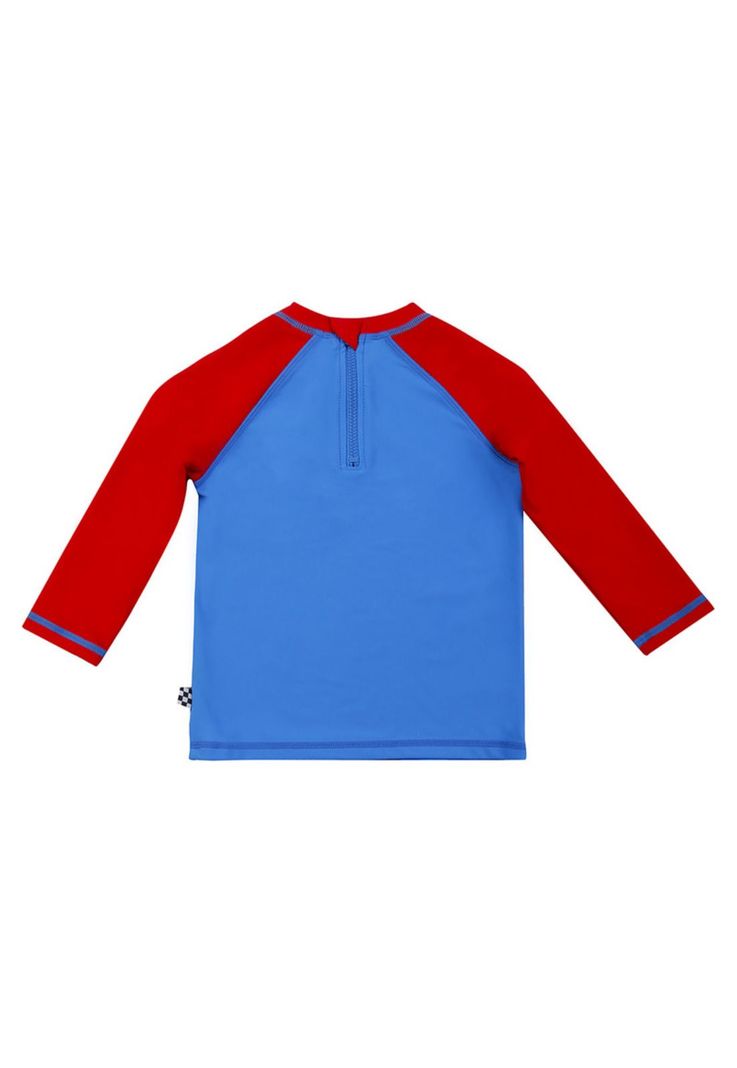 Polera Bebe Niño UV 50 Manga Larga Disney Cars Rojo Amaranto-1