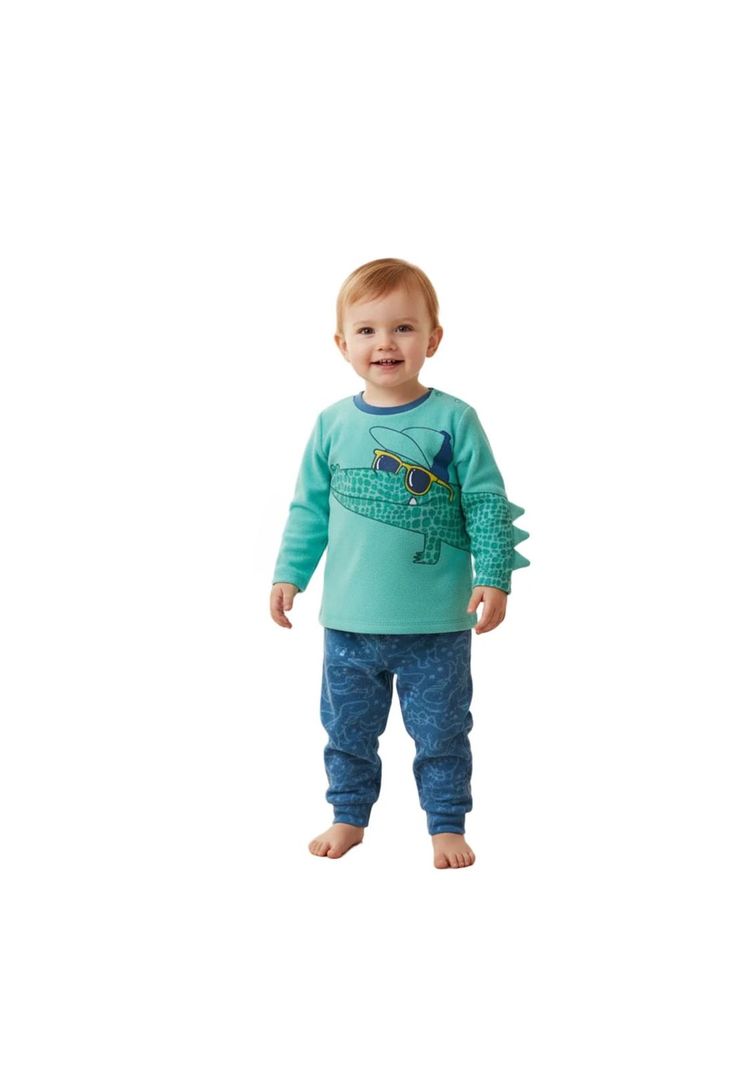 Bebe Pijama Cocodrilo 2Pz H2O Wear Verde Polar 9 A 12 Meses
