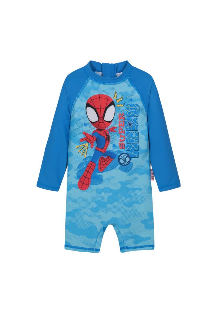 Traje de Bano Bebe Nino Body UV50 M/Larga Spidey Disney