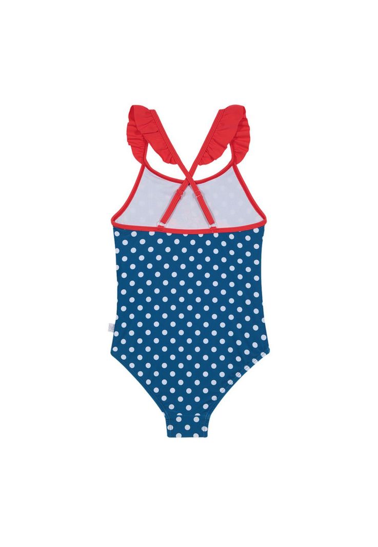 Traje de Baño Niña Entero Disney Minnie Azul C/Vuelos-1
