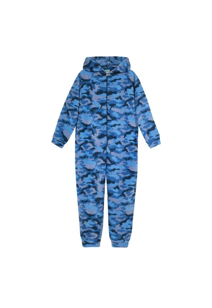 Pijama Teens Niño Polar Camuflaje H2O Wear Azul-0