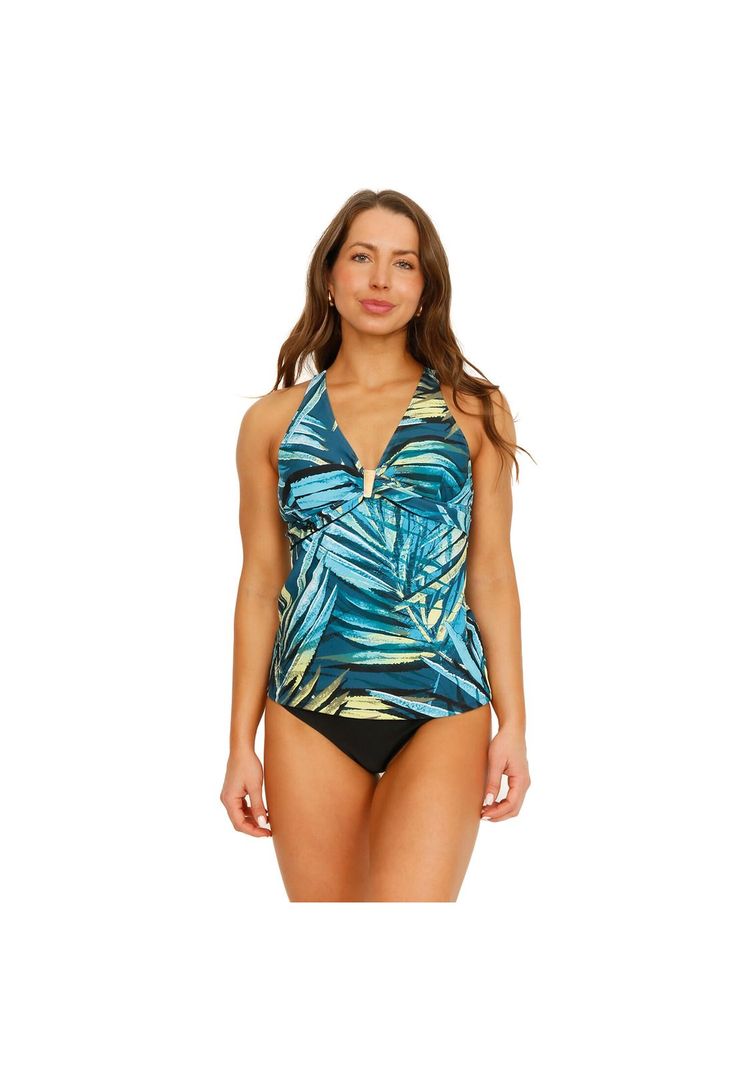 Traje de Baño Tankini Control Cruzado Alicia Mujer H2O Wear-0