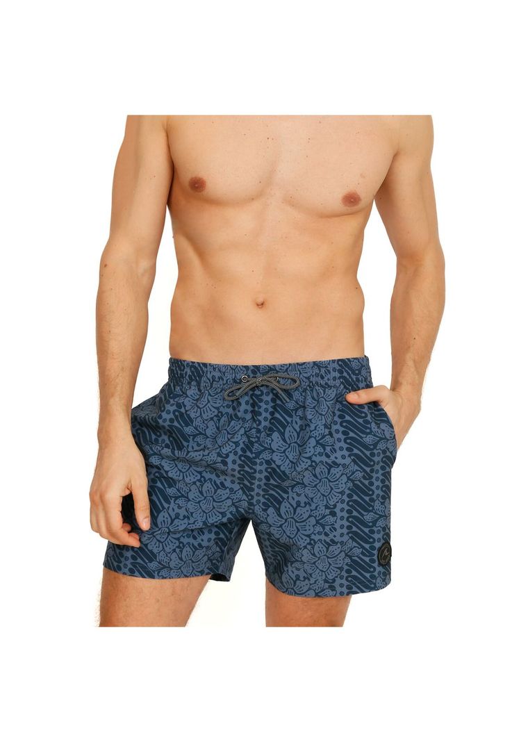 Traje de Baño Hombre Short Malibu Bicolor H2O Wear-0