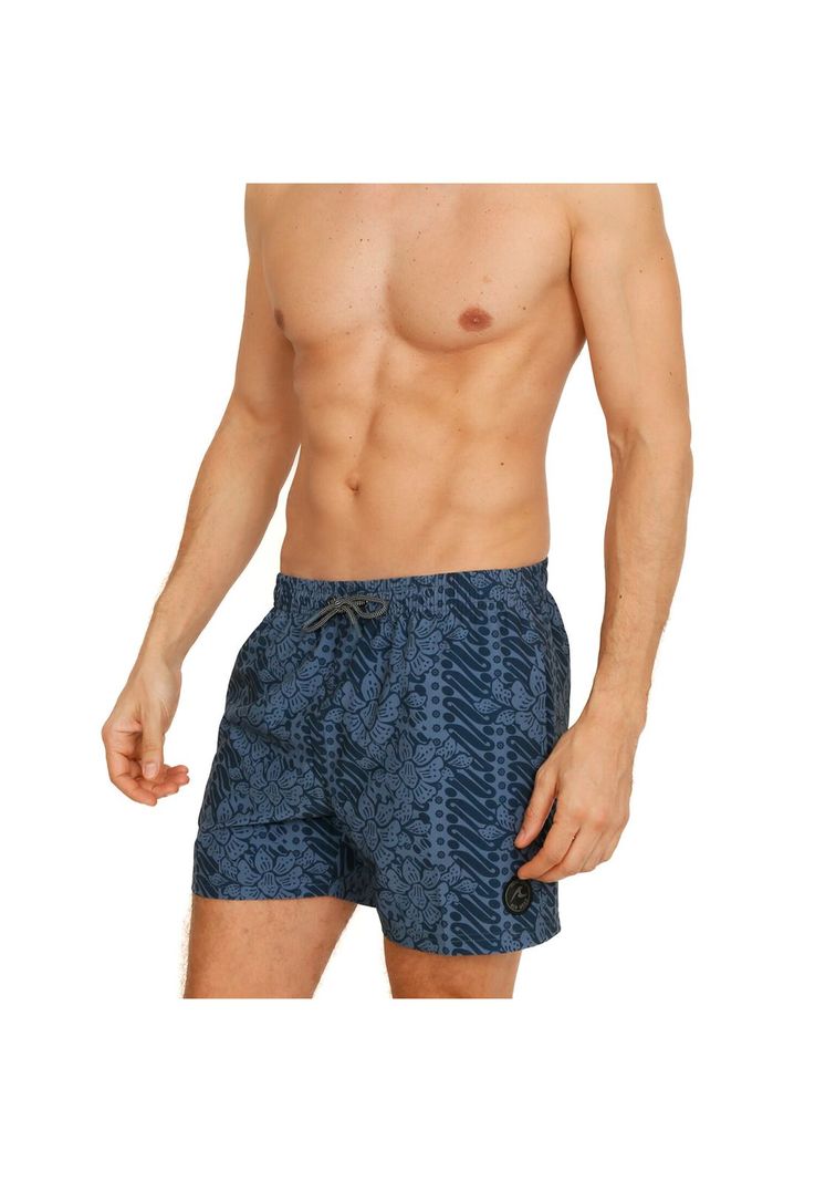 Traje de Baño Hombre Short Malibu Bicolor H2O Wear-1