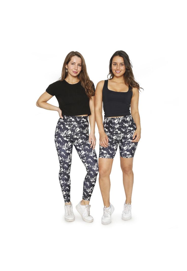 Mujer Calza Biker Con Pretina H2O Wear Tie Dye Gris-5