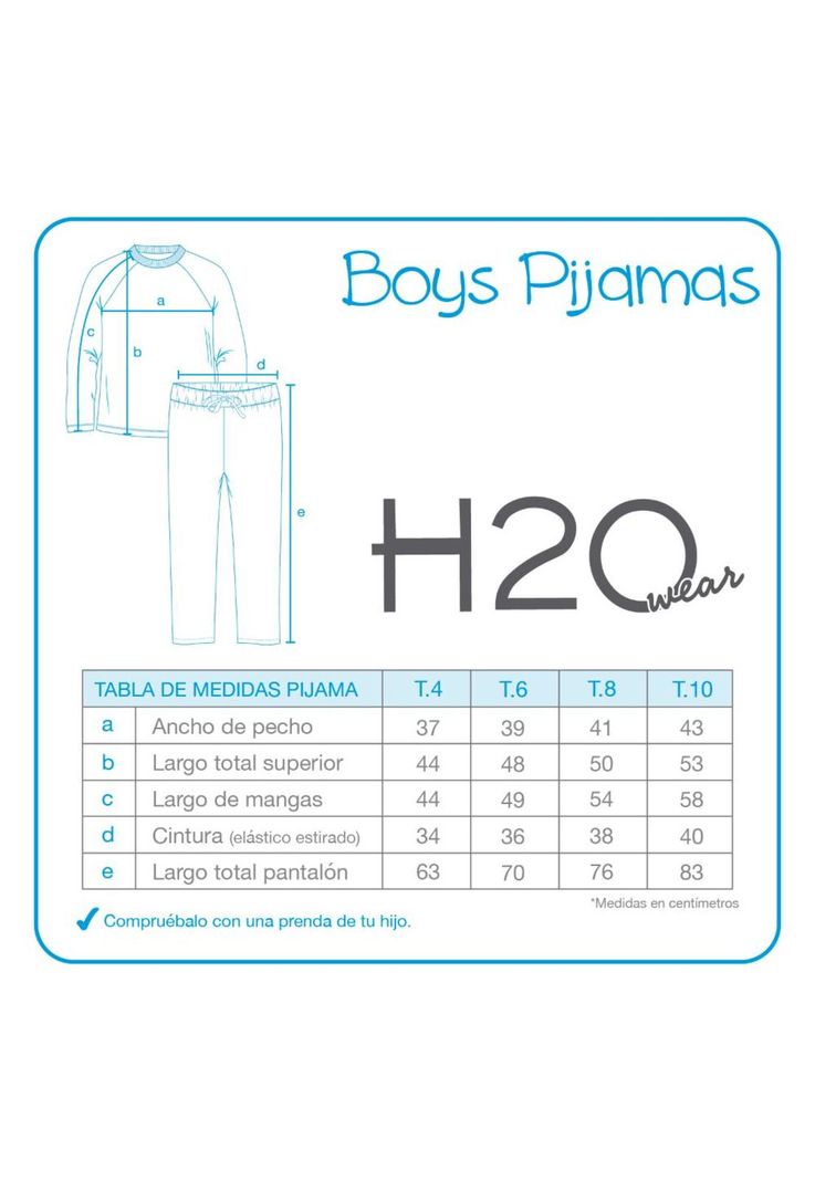 Pijama Niño Polar Sustentable H2O Wear Azul-2