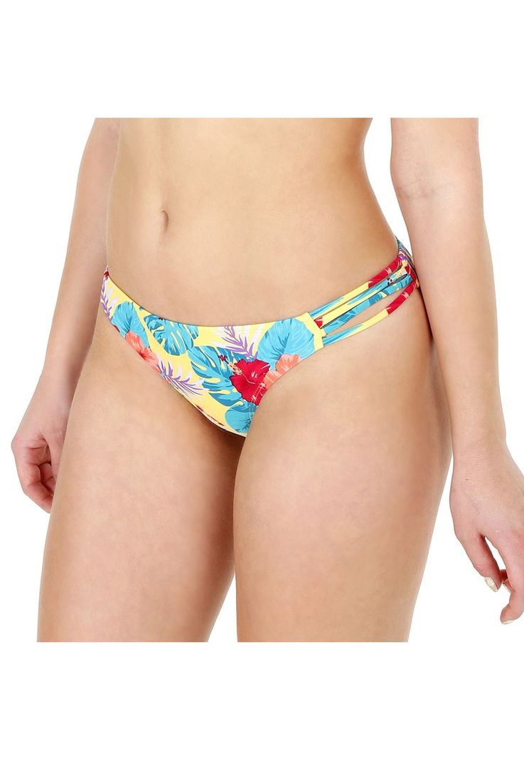 Traje de Bano Calzon con Vivos Mujer H2O Wear Amarillo