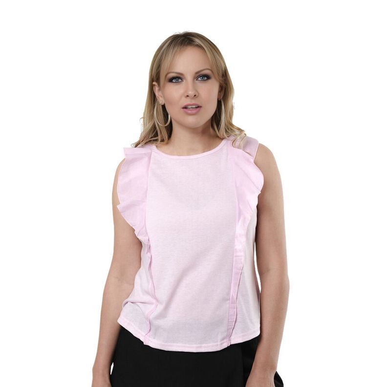 Poleras Con Vuelos Sin Mangas Mujer-0