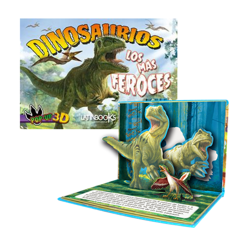Dinosaurios Pop up - Los mas feroces Blanco