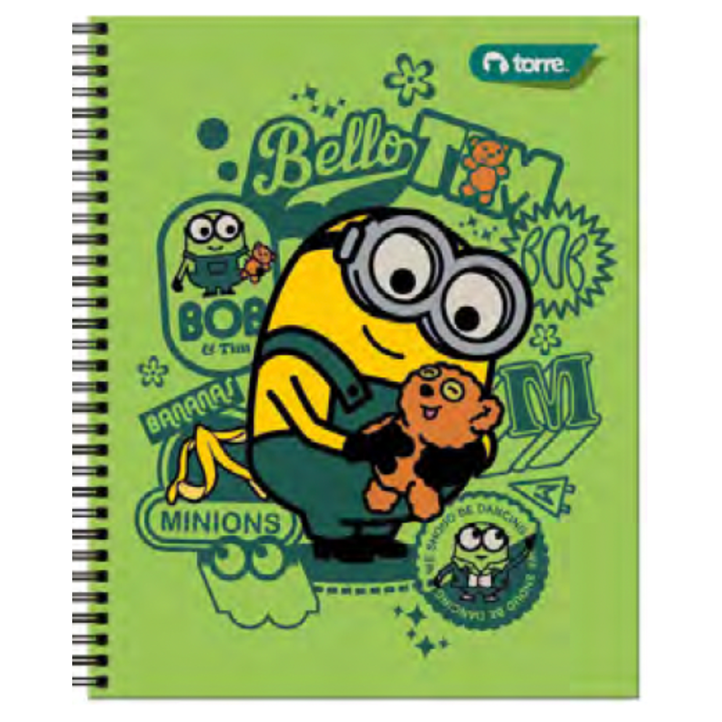 Pack 10 cuadernos Univ. Minios 7mm 100Hjs Blanco