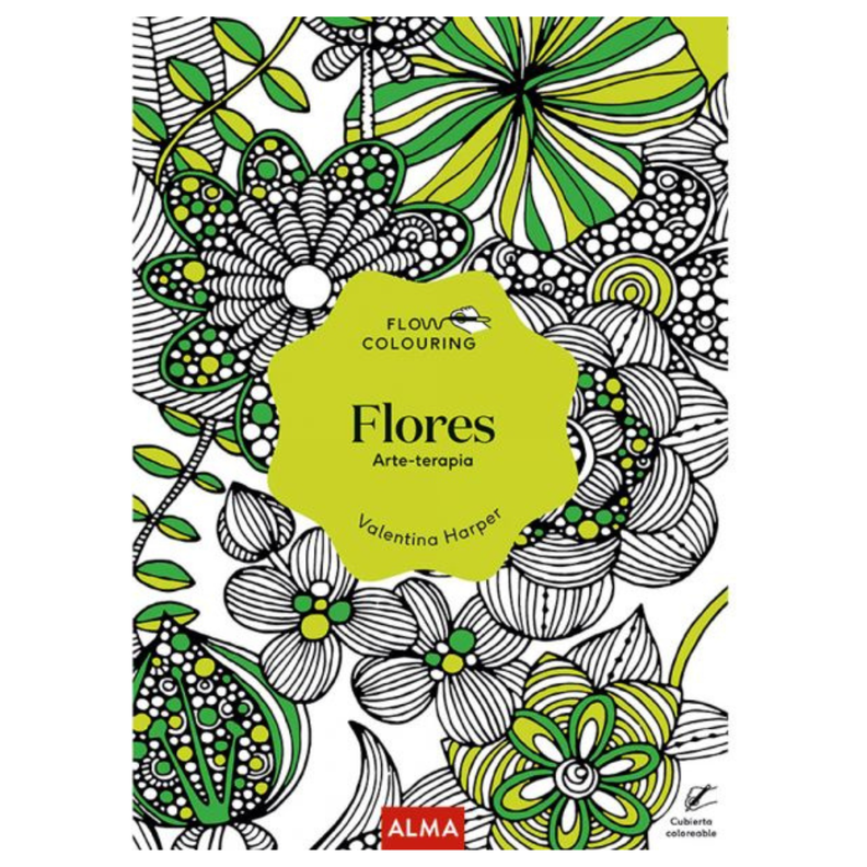 Flores - Flow Colouring Blanco