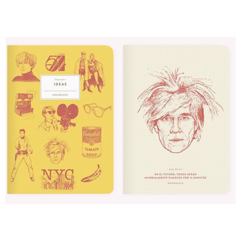Pack 2 Libretas - Makers Andy Warhol Superstar-0