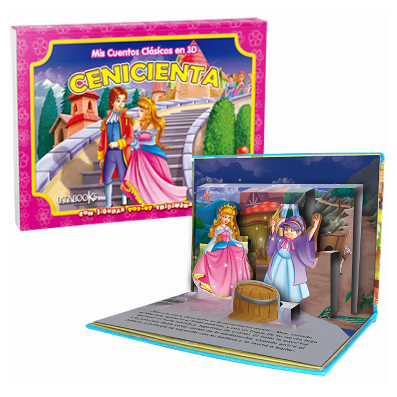 Mis cuentos clasicos en 3D - Cenicienta (POP UP) Blanco