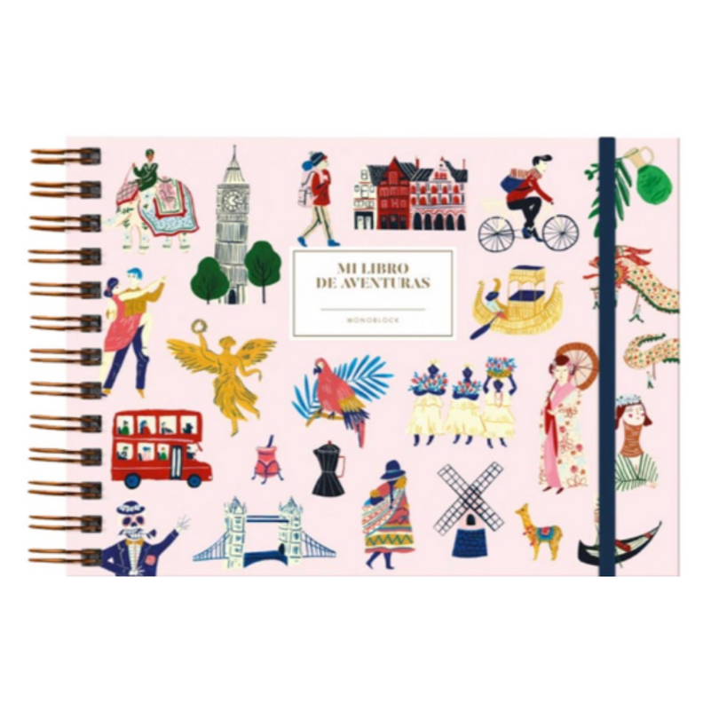 Cuaderno Anillado Apaisado - Wanderlast "Mi libro de Aventuras"-0