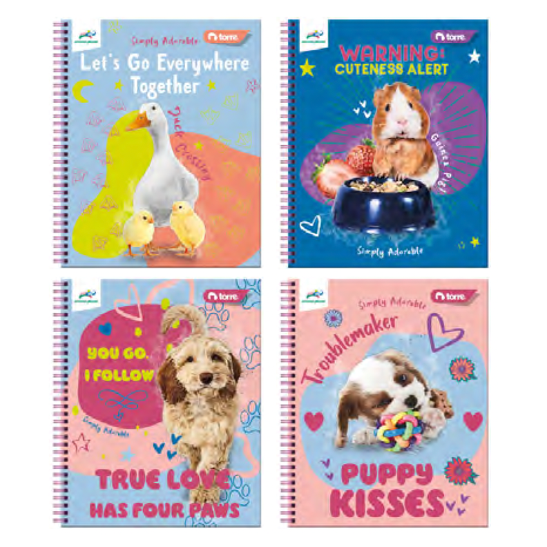 Pack 10 cuadernos Univ. Animal Pets 7mm 100 Hjs-0
