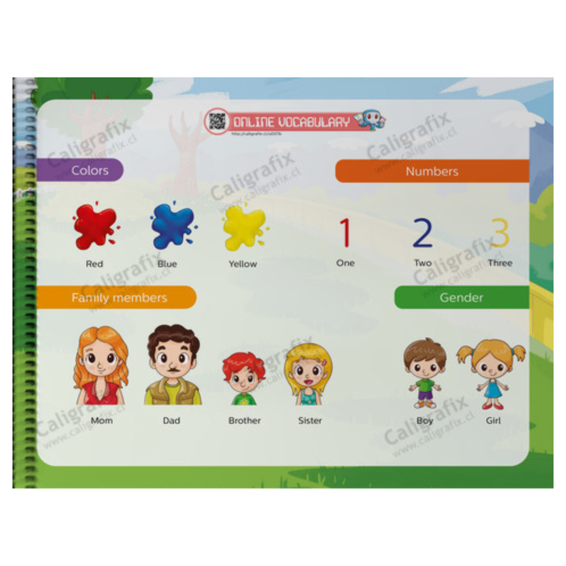 Calibots Nº1 (A partir de 4 años) - Libro de ingés prekínder-1