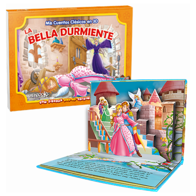 Mis cuentos clásicos en 3D - La bella durmiente (POP UP)-0