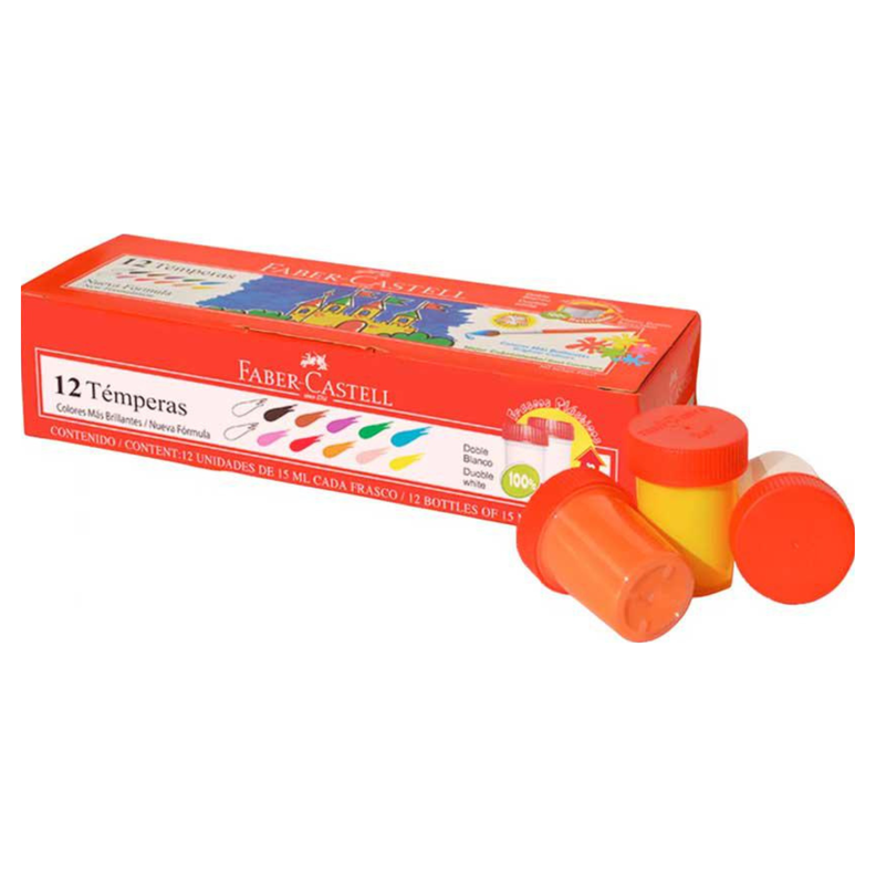 Estuche de Témpera x 12 colores - 15 ml-1