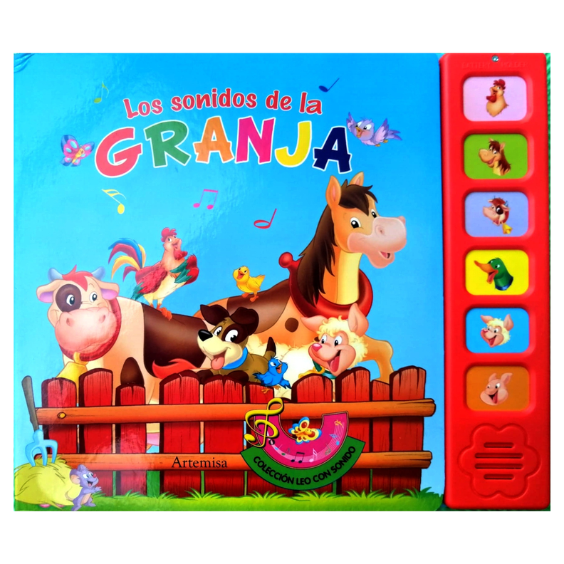 Los sonidos de la granja - Colección leo con sonido-0